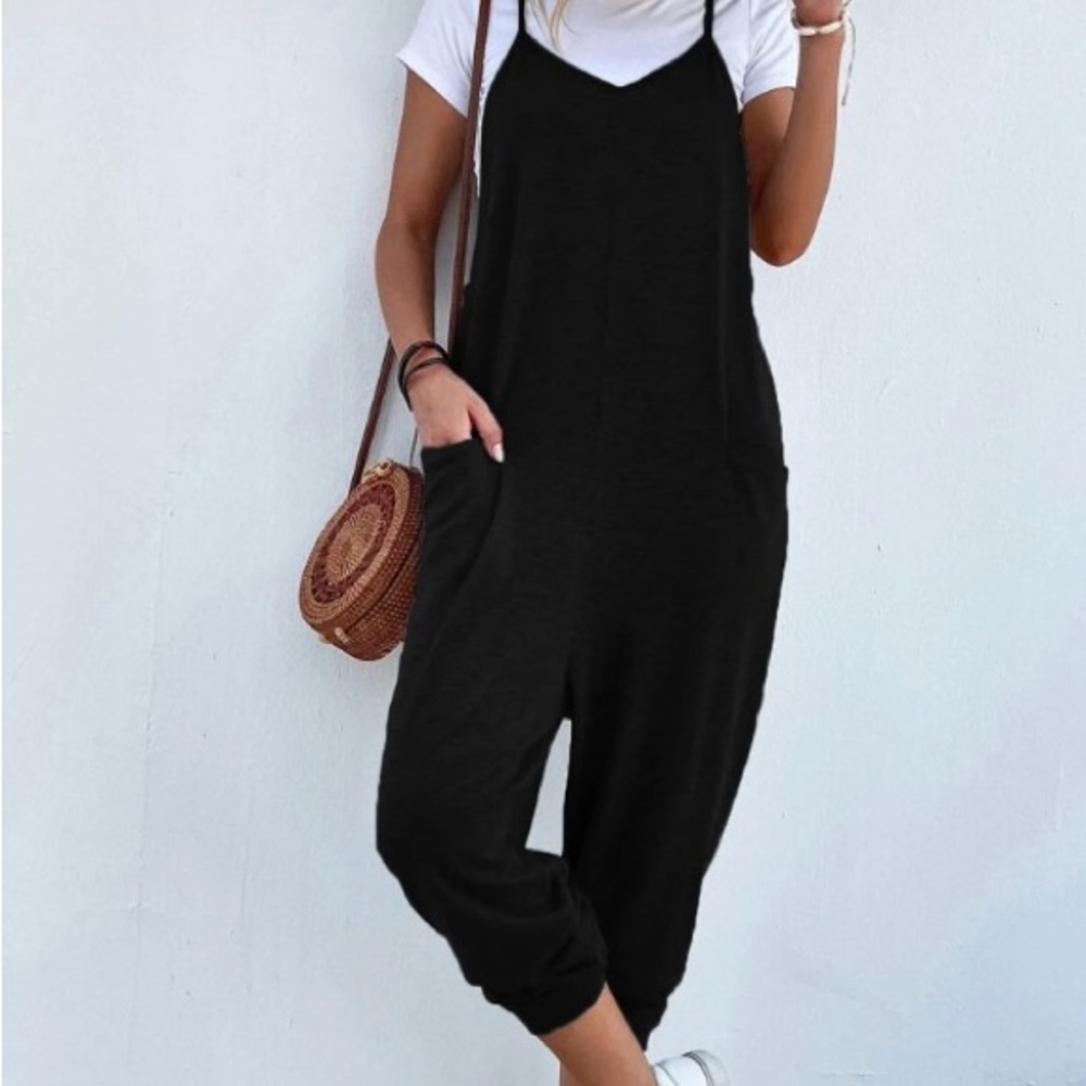 SHEIN spaghetti strap jump suit